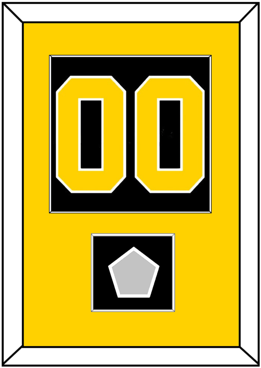 Boston Number (Back) With Stanley Cup Champions Patch - Road Black (1967-1977) - Essential Tier 2