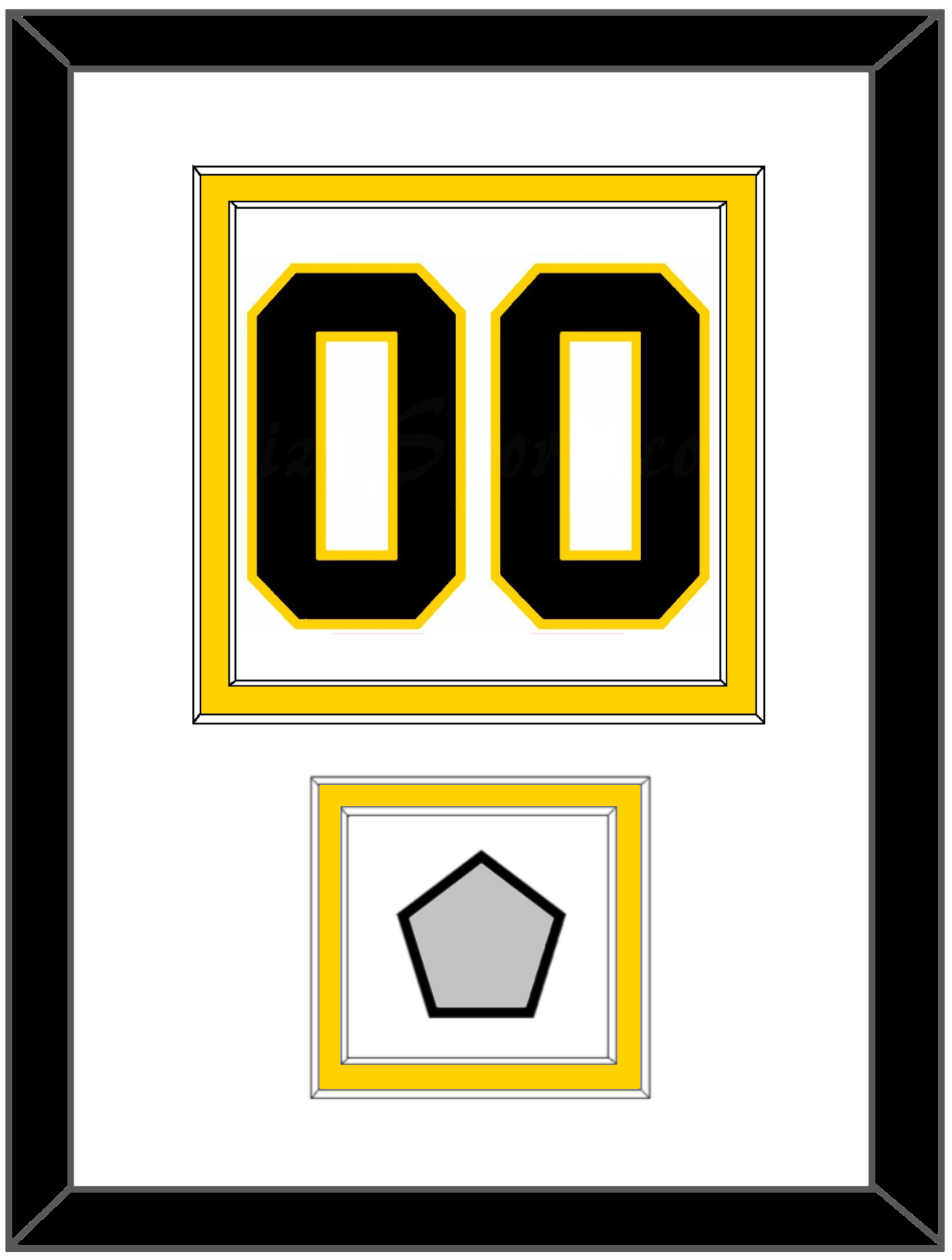 Boston Number (Back) With Stanley Cup Champions Patch - Home White (1967-1977) - Signature Tier 1