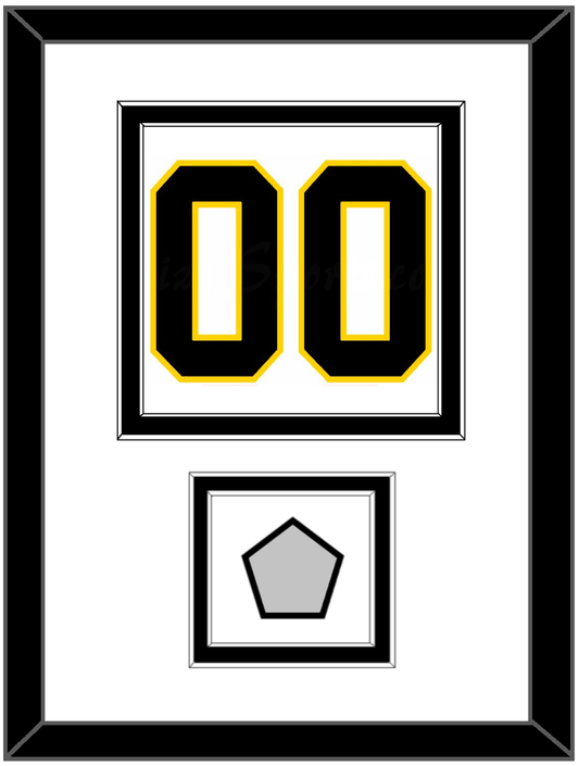 Boston Number (Back) With Stanley Cup Champions Patch - Home White (1967-1977) - Signature Tier 2