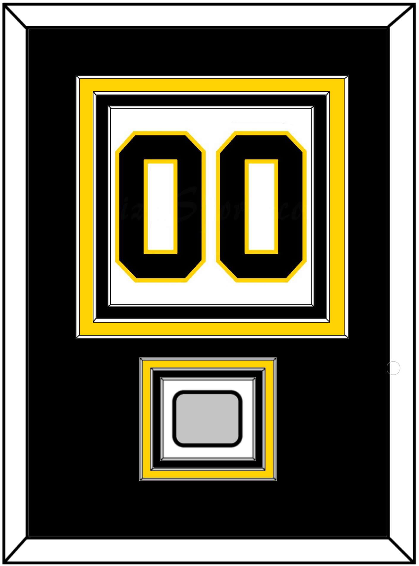Boston Number (Back) With Stanley Cup Champions Patch - Home White (1967-1977) - Premier Tier 2
