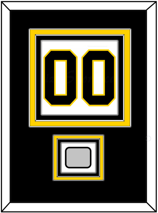 Boston Number (Back) With Stanley Cup Champions Patch - Home White (1967-1977) - Premier Tier 2