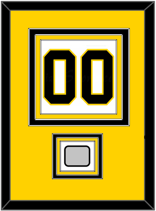 Boston Number (Back) With Stanley Cup Champions Patch - Home White (1967-1977) - Premier Tier 3