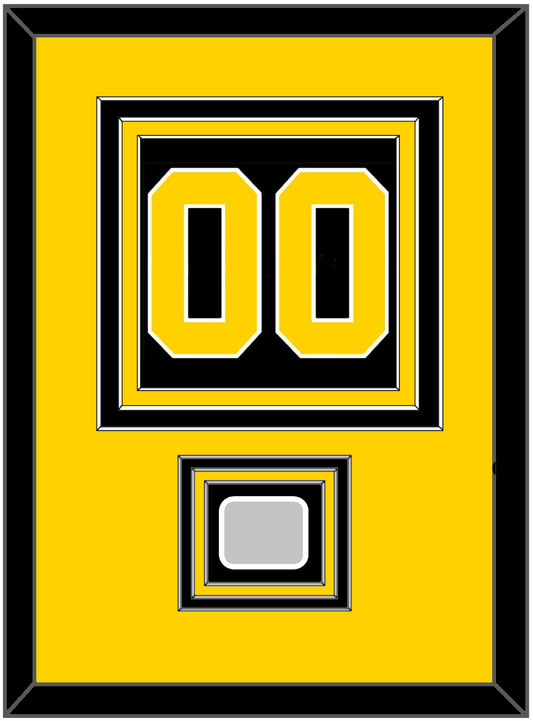 Boston Number (Back) With Stanley Cup Champions Patch - Road Black (1967-1977) - Premier Tier 3
