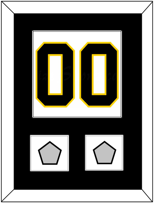 Boston Number (Back) With 2 Stanley Cup Champions Patches - Home White (1967-1977) - Essential Tier 1