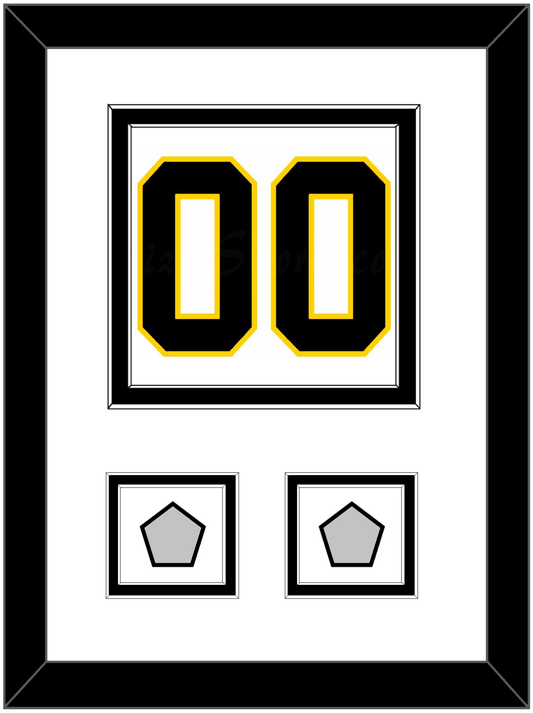 Boston Number (Back) With 2 Stanley Cup Champions Patches - Home White (1967-1977) - Signature Tier 2