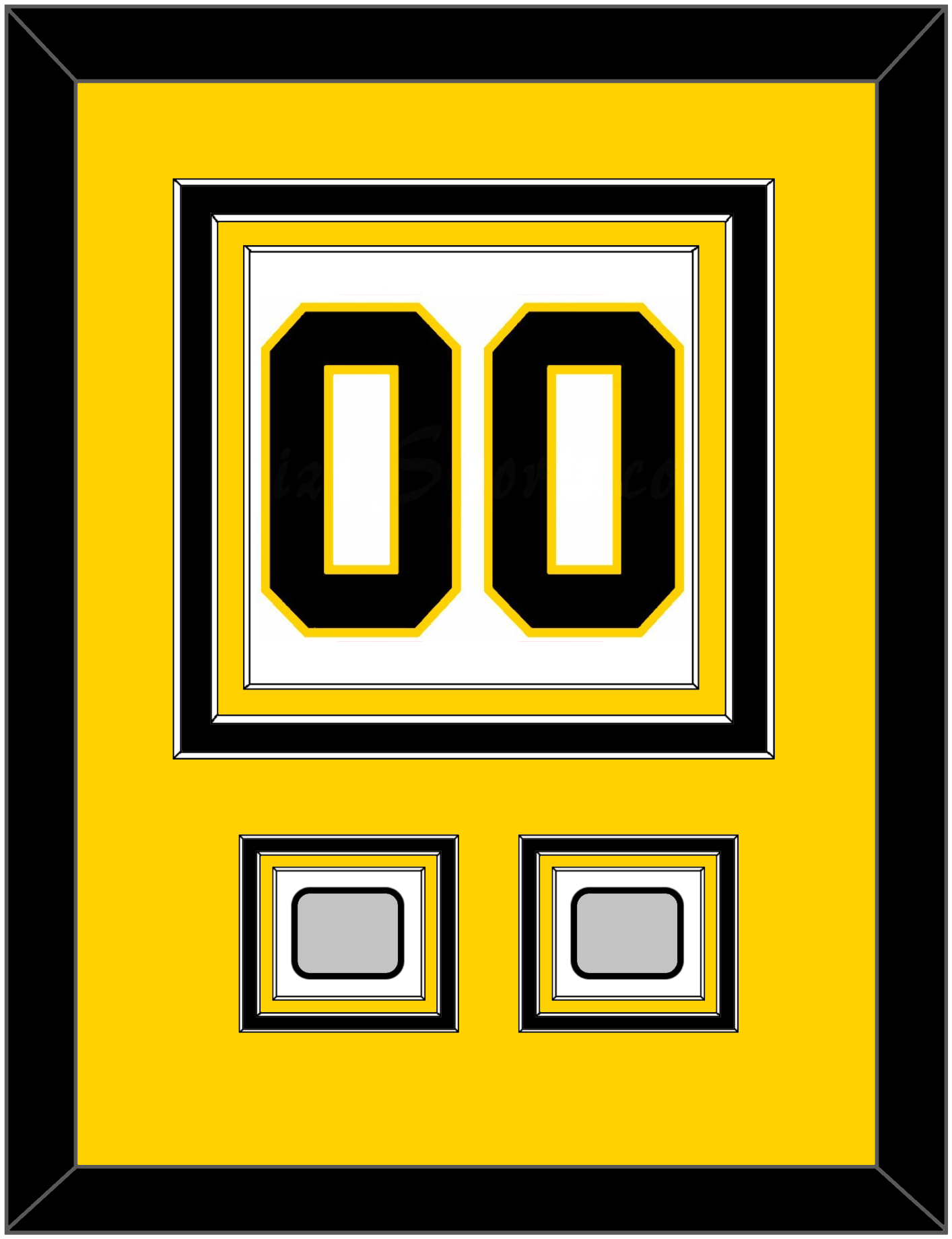 Boston Number (Back) With 2 Stanley Cup Champions Patches - Home White (1967-1977) - Premier Tier 3