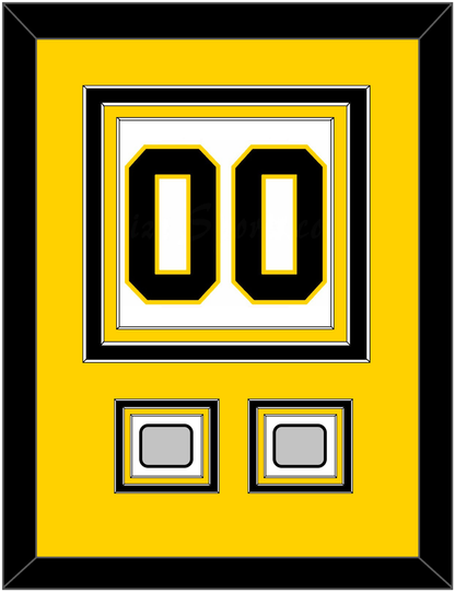 Boston Number (Back) With 2 Stanley Cup Champions Patches - Home White (1967-1977) - Premier Tier 3