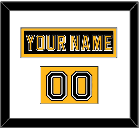 Boston Nameplate & Number (Shoulder) - Road/Home Black (1995-2007) - Essential Tier 1