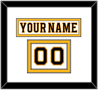 Boston Nameplate & Number (Shoulder) - Road White - Signature Tier 1