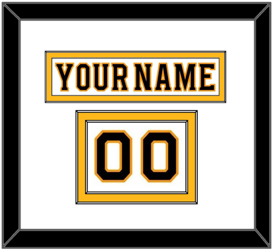 Boston Nameplate & Number (Shoulder) - Road White - Signature Tier 1