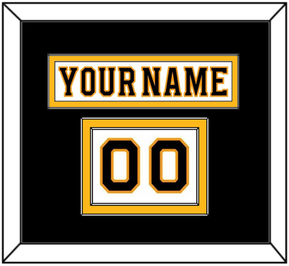 Boston Nameplate & Number (Shoulder) - Road White - Signature Tier 2