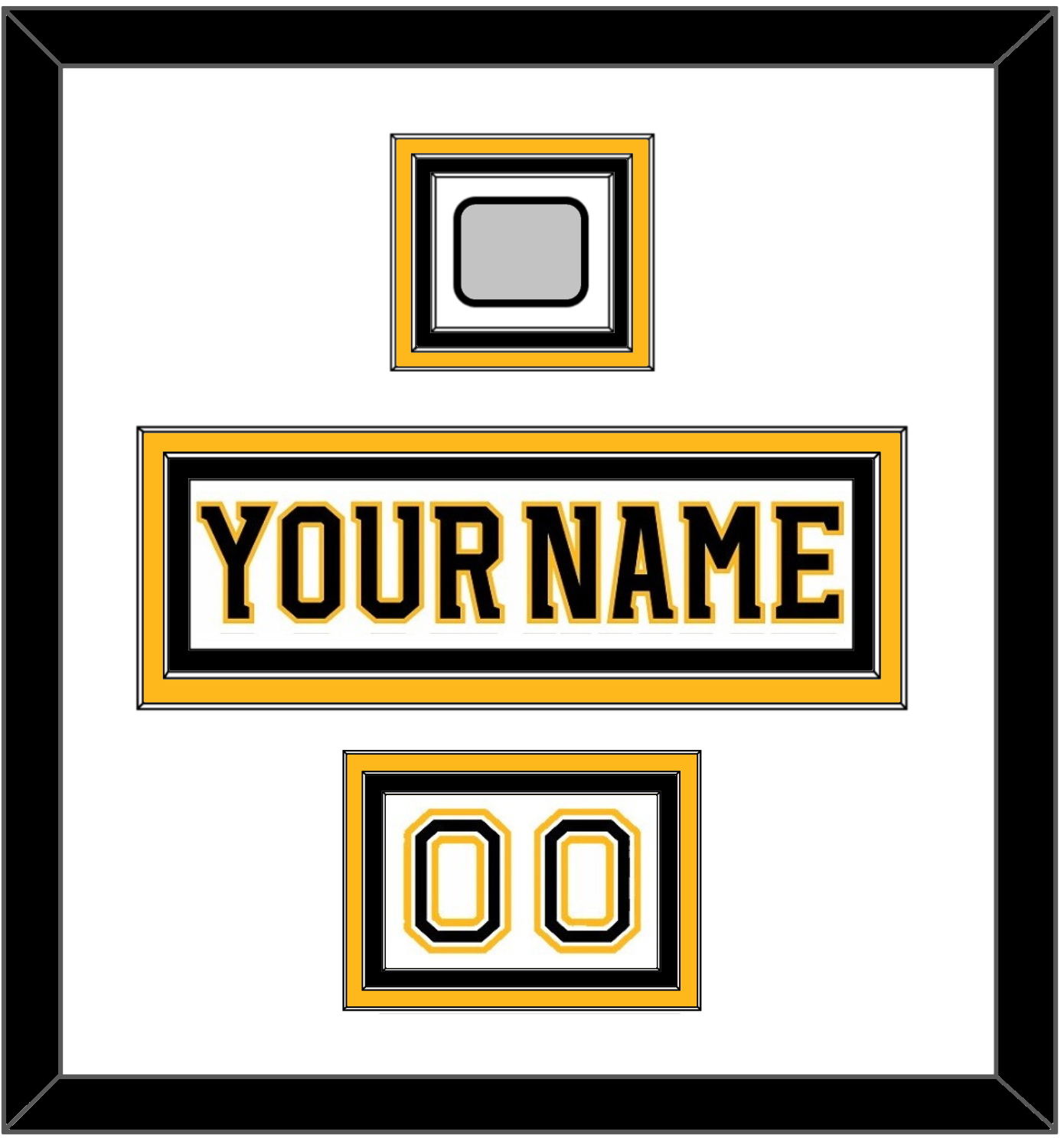 Boston Nameplate, Number (Shoulder) & 2011 Stanley Cup Finals Patch - Road White (2007-2017) - Premier Tier 1