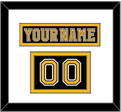 Boston Nameplate & Number (Shoulder) - Home Black (2007-2017) - Signature Tier 1