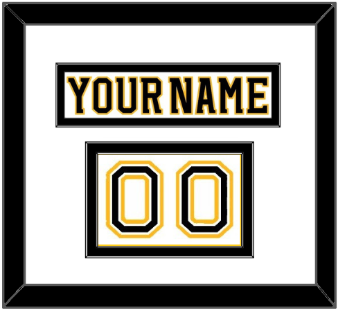 Boston Nameplate & Number (Shoulder) - Road White (2007-2017) - Signature Tier 1