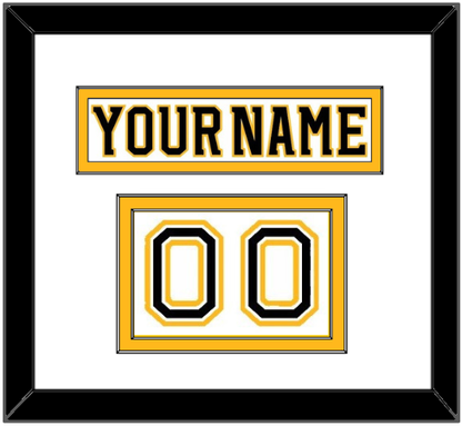 Boston Nameplate & Number (Shoulder) - Road White (2007-2017) - Signature Tier 2