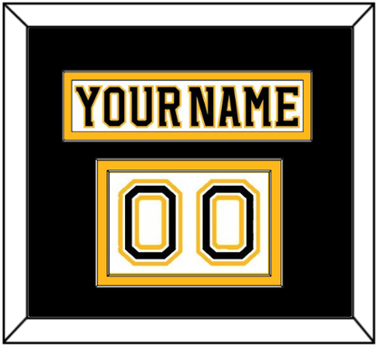 Boston Nameplate & Number (Shoulder) - Road White (2007-2017) - Signature Tier 3