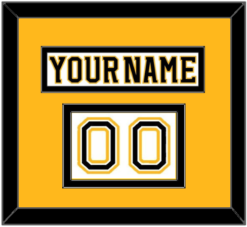 Boston Nameplate & Number (Shoulder) - Road White (2007-2017) - Signature Tier 4