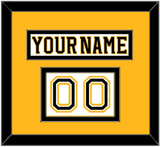 Boston Nameplate & Number (Shoulder) - Road White (2007-2017) - Double Mat 4