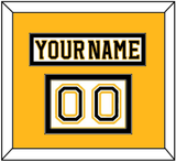 Boston Nameplate & Number (Shoulder) - Road White (2007-2017) - Double Mat 4