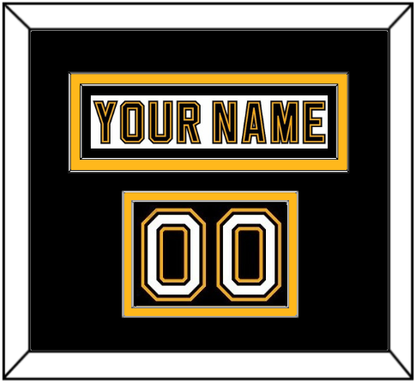 Boston Nameplate & Number (Shoulder) - Home/Road White (1995-2007) - Signature Tier 2
