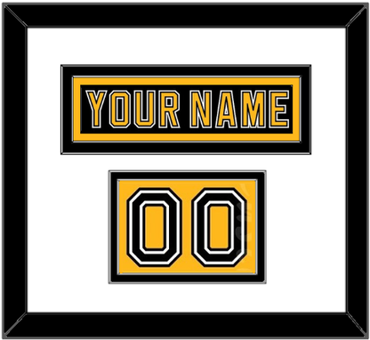Boston Nameplate & Number (Shoulder) - Road/Home Black (1995-2007) - Signature Tier 1
