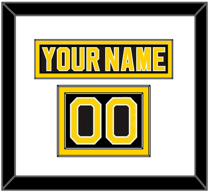 Boston Nameplate & Number (Shoulder) - Road Black (1981-1995) - Signature Tier 1