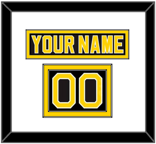 Boston Nameplate & Number (Shoulder) - Road Black (1981-1995) - Signature Tier 1
