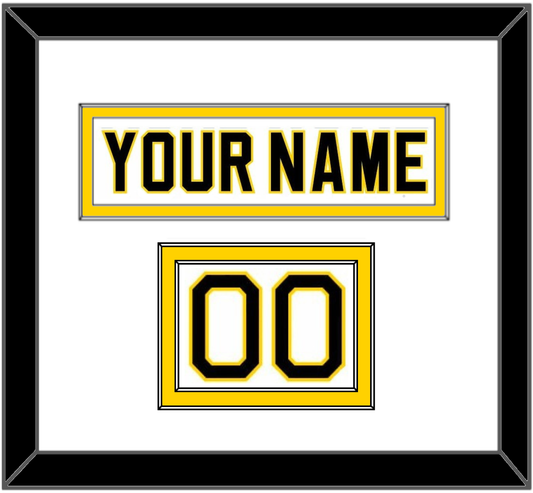 Boston Nameplate & Number (Shoulder) - Home White (1981-1995) - Signature Tier 1