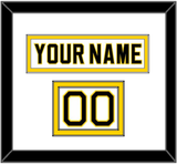 Boston Nameplate & Number (Shoulder) - Home White (1981-1995) - Double Mat 1
