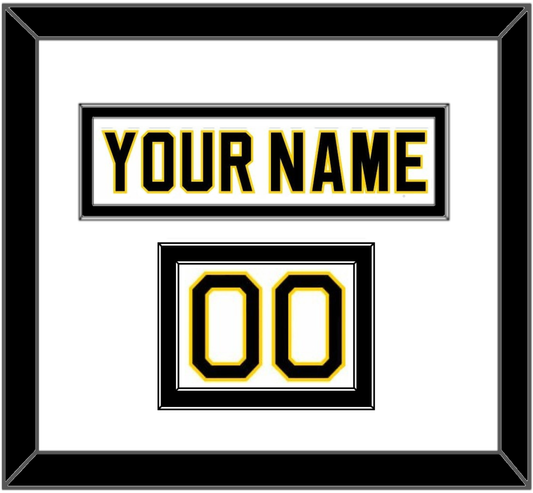 Boston Nameplate & Number (Shoulder) - Home White (1981-1995) - Signature Tier 2