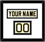 Boston Nameplate & Number (Shoulder) - Home White (1981-1995) - Double Mat 2