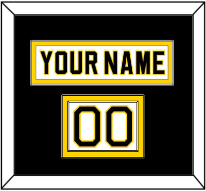 Boston Nameplate & Number (Shoulder) - Home White (1981-1995) - Signature Tier 3