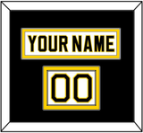 Boston Nameplate & Number (Shoulder) - Home White (1981-1995) - Double Mat 3