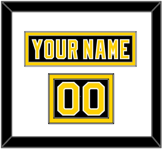 Boston Nameplate & Number (Shoulder) - Road Black (1977-1981) - Signature Tier 1
