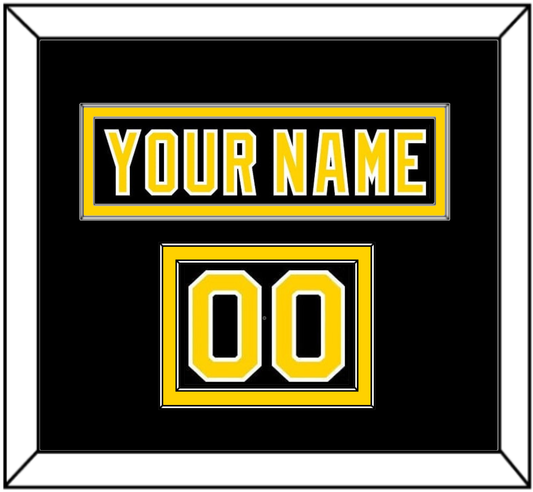 Boston Nameplate & Number (Shoulder) - Road Black (1977-1981) - Signature Tier 2