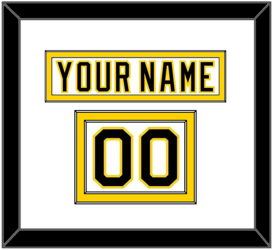 Boston Nameplate & Number (Shoulder) - Home White (1977-1981) - Signature Tier 1
