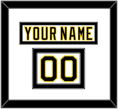 Boston Nameplate & Number (Shoulder) - Home White (1977-1981) - Signature Tier 2