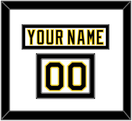 Boston Nameplate & Number (Shoulder) - Home White (1977-1981) - Signature Tier 2