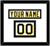 Boston Nameplate & Number (Shoulder) - Home White (1977-1981) - Double Mat 2