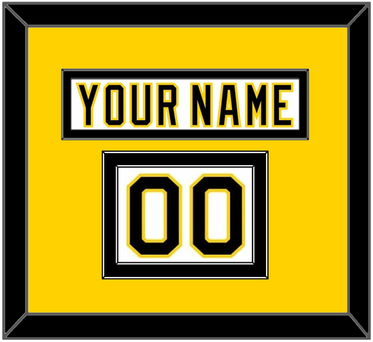 Boston Nameplate & Number (Shoulder) - Home White (1977-1981) - Signature Tier 4