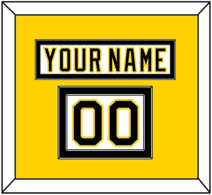 Boston Nameplate & Number (Shoulder) - Home White (1977-1981) - Signature Tier 4