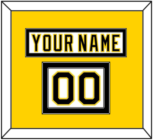 Boston Nameplate & Number (Shoulder) - Home White (1977-1981) - Signature Tier 4