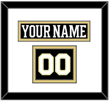 Boston Nameplate & Number (Shoulder) - Centennial Home Black (2024-2025) - Signature Tier 1