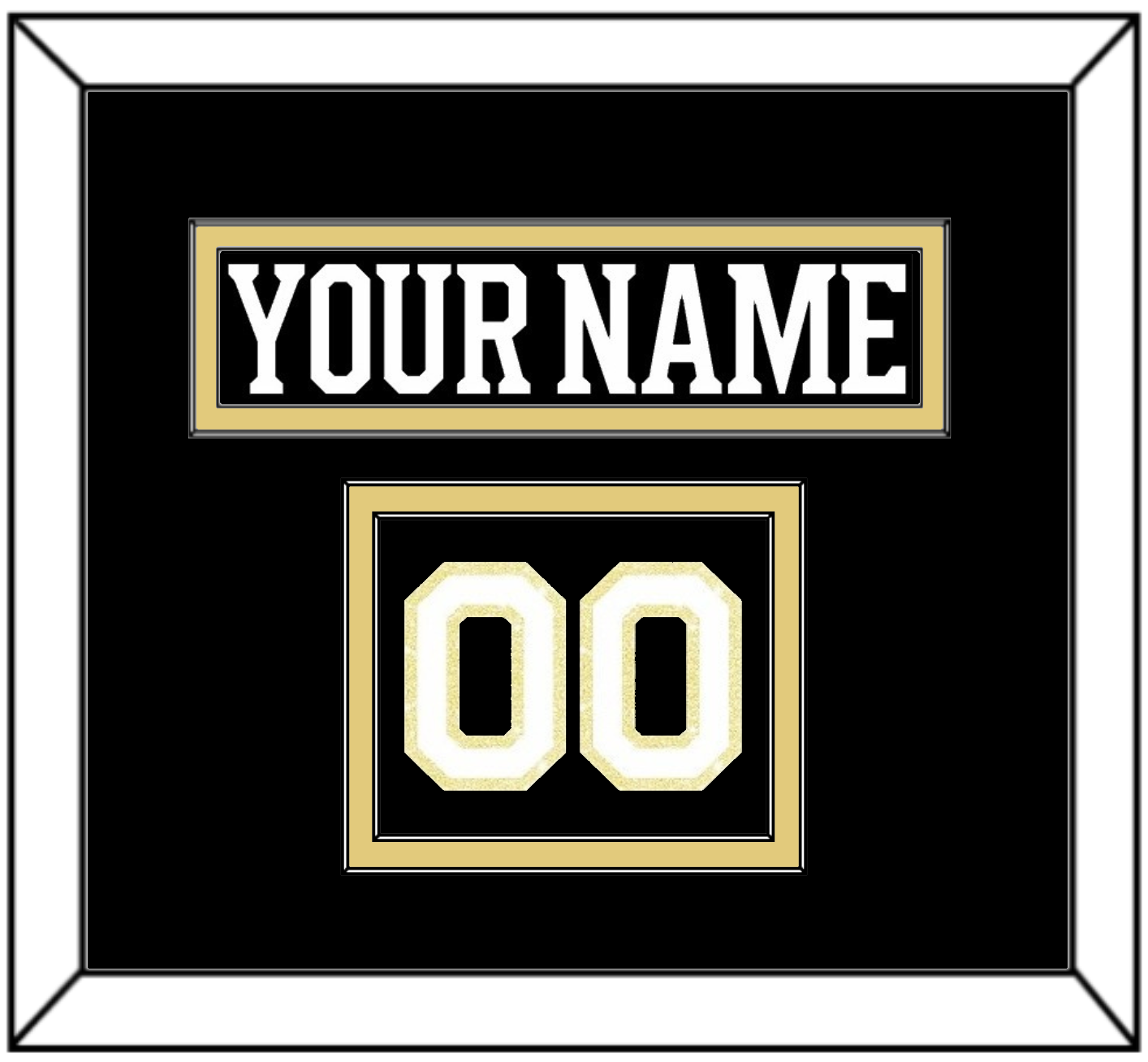 Boston Nameplate & Number (Shoulder) - Centennial Home Black (2024-2025) - Signature Tier 2