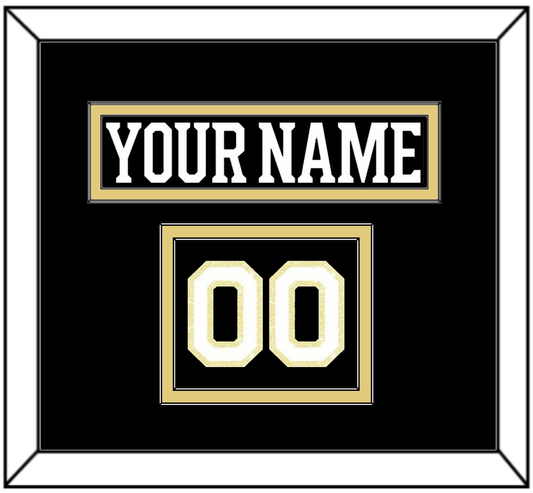 Boston Nameplate & Number (Shoulder) - Centennial Home Black (2024-2025) - Signature Tier 2