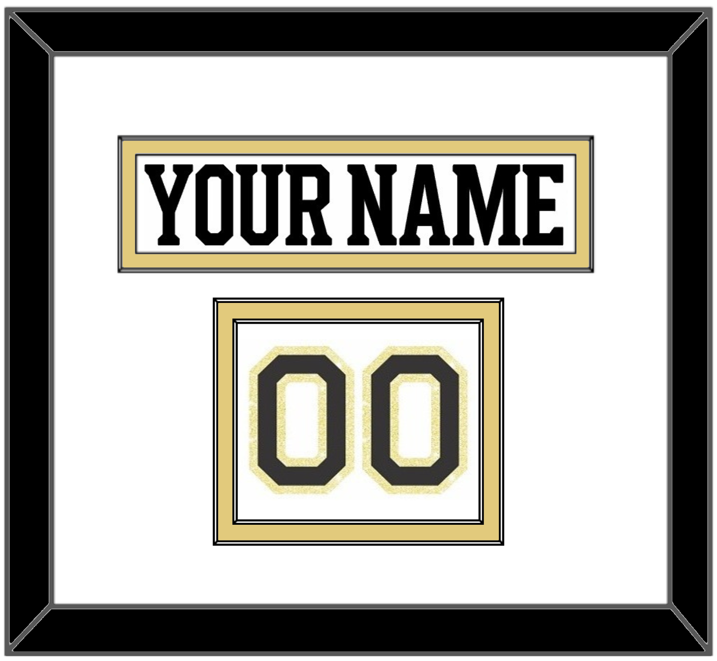 Boston Nameplate & Number (Shoulder) - Centennial Road White (2024-2025) - Signature Tier 1