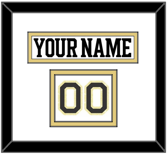Boston Nameplate & Number (Shoulder) - Centennial Road White - Double Mat 1