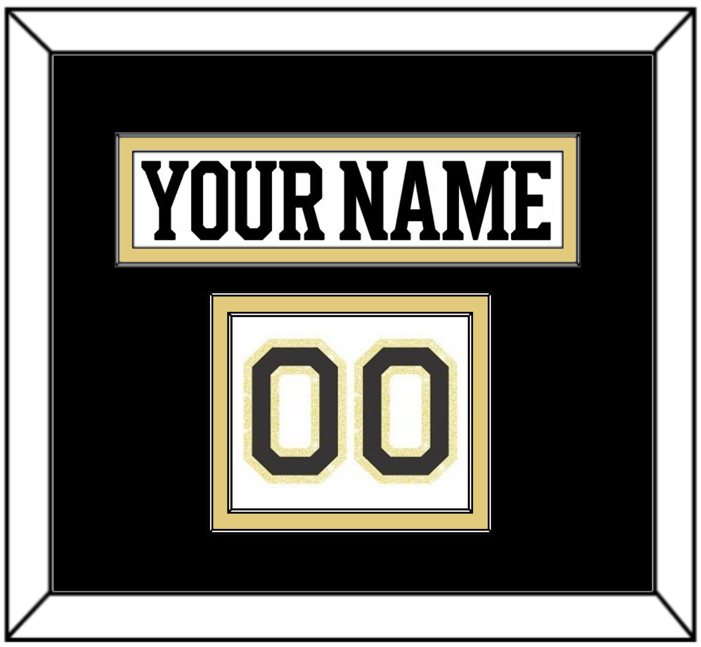 Boston Nameplate & Number (Shoulder) - Centennial Road White (2024-2025) - Signature Tier 3