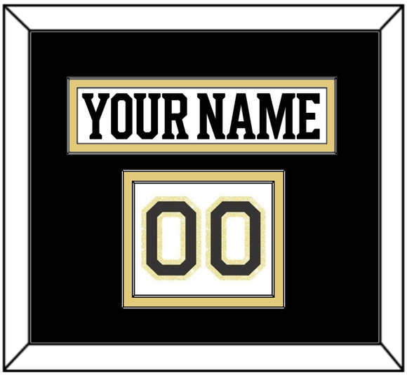 Boston Nameplate & Number (Shoulder) - Centennial Road White - Double Mat 3
