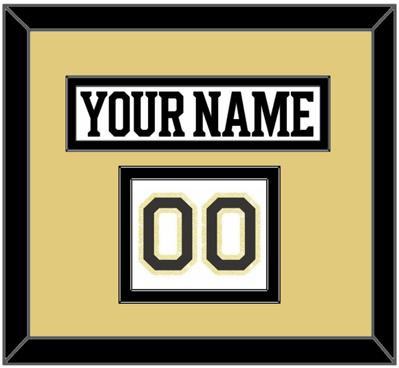 Boston Nameplate & Number (Shoulder) - Centennial Road White - Double Mat 4